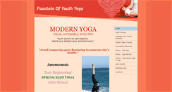 Desktop Screenshot of fountainofyouthyoga.net