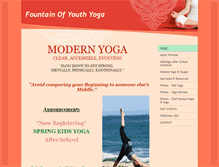 Tablet Screenshot of fountainofyouthyoga.net